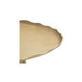 Load image into Gallery viewer, Gold Oval Scalloped Coffee Table