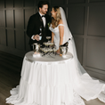 Load image into Gallery viewer, Round Tiered Ruffle Accent Tablecloth