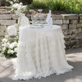 Load image into Gallery viewer, Petal Tulle Accent Tablecloth