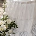 Load image into Gallery viewer, Round Tiered Ruffle Accent Tablecloth