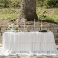 Load image into Gallery viewer, Rectangle Tiered Ruffle Accent Tablecloth