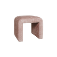 Load image into Gallery viewer, Curved Pink Ottoman