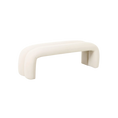 Load image into Gallery viewer, Modern White Velvet Bench