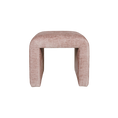 Load image into Gallery viewer, Curved Pink Ottoman