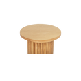 Load image into Gallery viewer, Fluted Wood Side Table