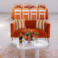 Load image into Gallery viewer, Woven Orange Settee