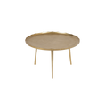 Load image into Gallery viewer, Gold Round Scalloped Coffee Table