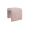 Load image into Gallery viewer, Curved Pink Ottoman