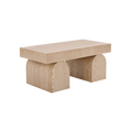 Load image into Gallery viewer, Sculptural Light Wood Coffee Table