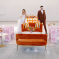 Load image into Gallery viewer, Woven Orange Settee