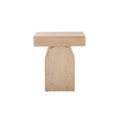 Load image into Gallery viewer, Sculptural Light Wood End Table