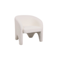 Load image into Gallery viewer, White Bouclé Barrel Chair
