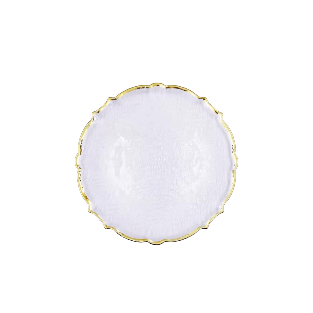 Scalloped Gold Charger