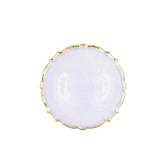 Scalloped Gold Charger