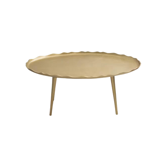 Gold Scalloped Coffee Table