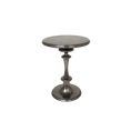 Load image into Gallery viewer, Black Silver Pedestal Side Table
