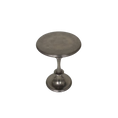 Load image into Gallery viewer, Black Silver Pedestal Side Table
