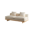 Load image into Gallery viewer, Scalloped Linen Sofa

