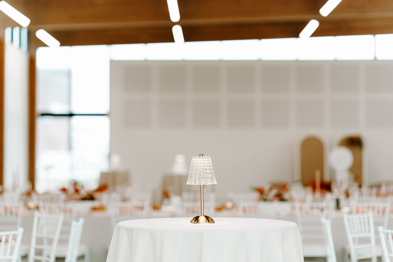 Gold and Crystal LED Table Lamp