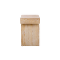 Load image into Gallery viewer, Sculptural Light Wood End Table
