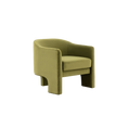 Load image into Gallery viewer, Olive Green Velvet Barrel Chair
