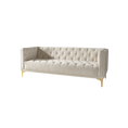 Load image into Gallery viewer, Cream Tufted Sofa
