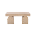 Load image into Gallery viewer, Sculptural Light Wood Coffee Table
