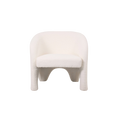 Load image into Gallery viewer, White Bouclé Barrel Chair
