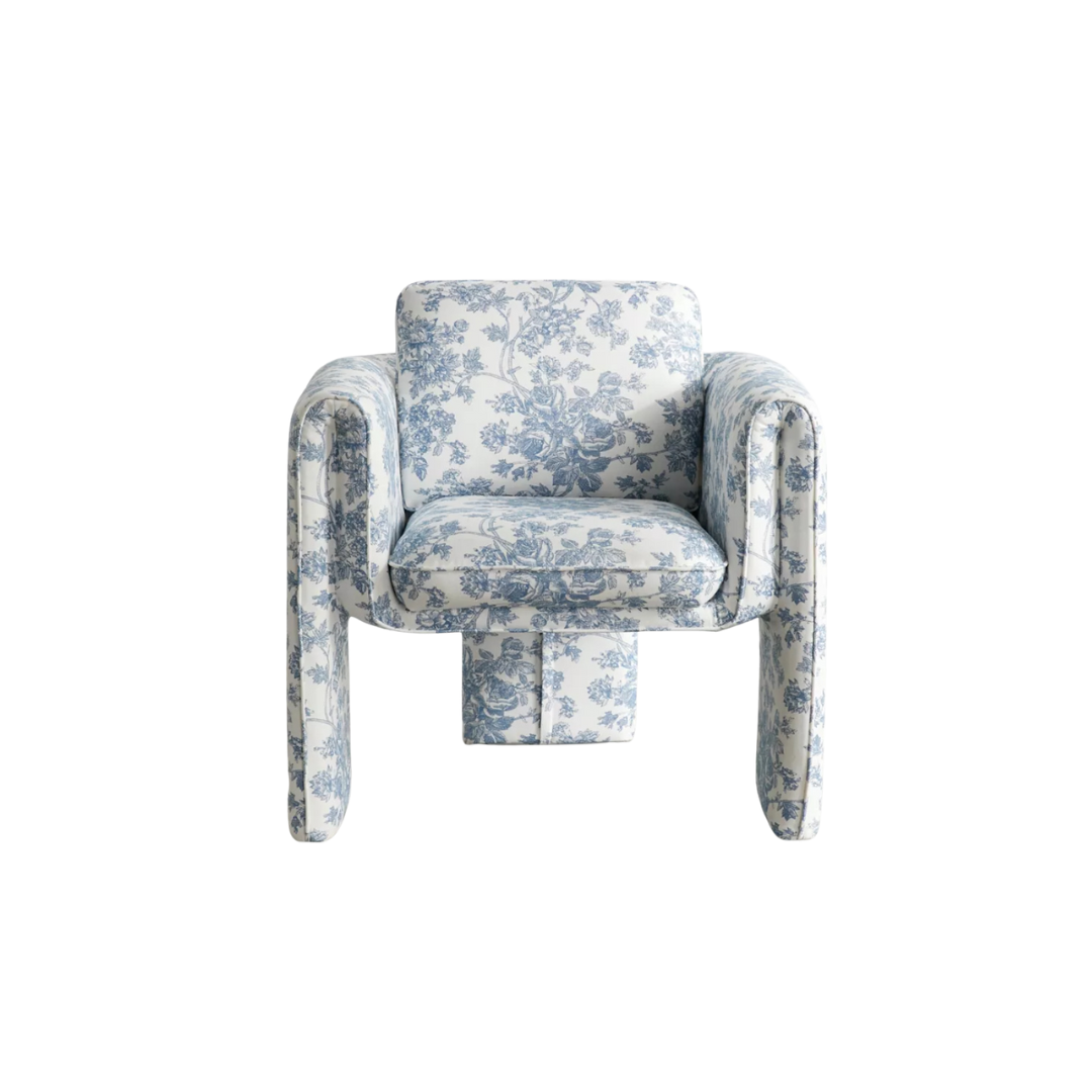 Blue Toile Chair