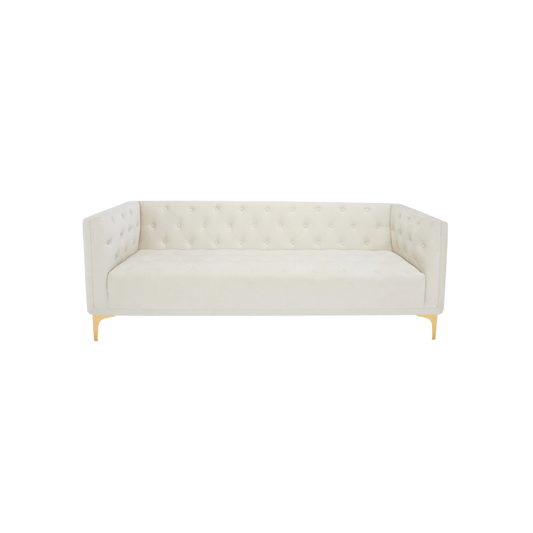 Cream Tufted Sofa