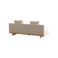 Load image into Gallery viewer, Scalloped Linen Sofa
