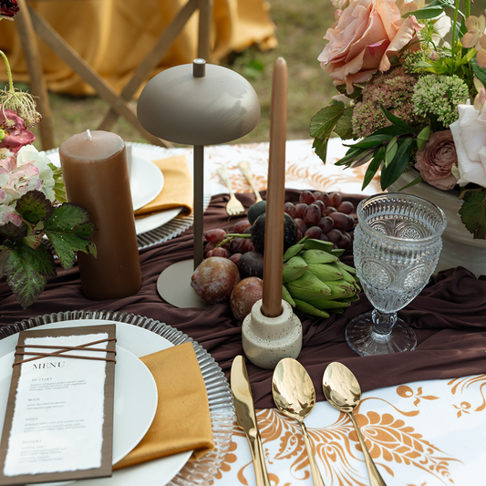 Cream Ceramic Taper Candle Holder