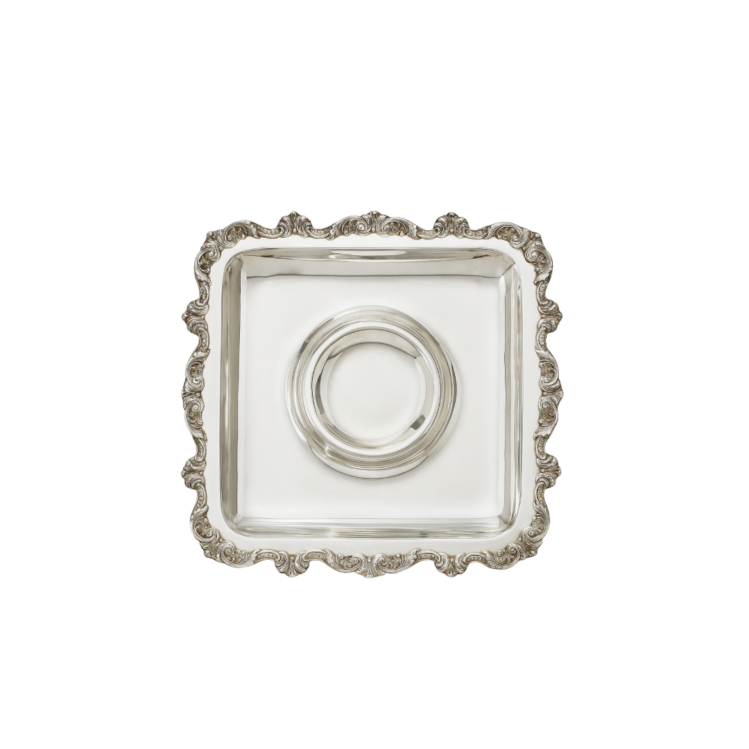 14" Silver Appetizer Platter