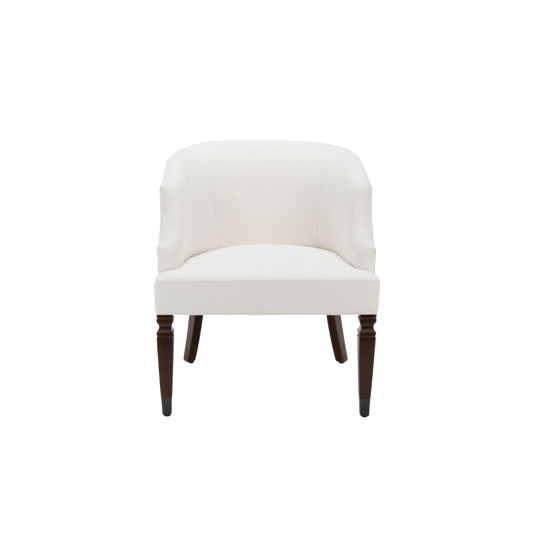 Classic Ivory Linen Tub Chair