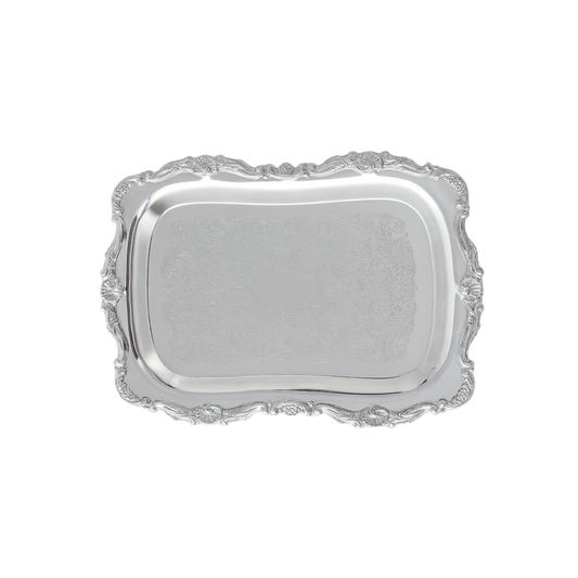 13" Whimsical Silver Tray