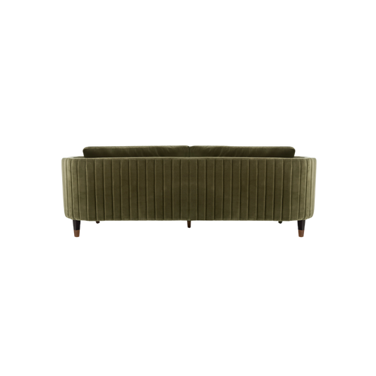 Dark Olive Green Velvet Sofa