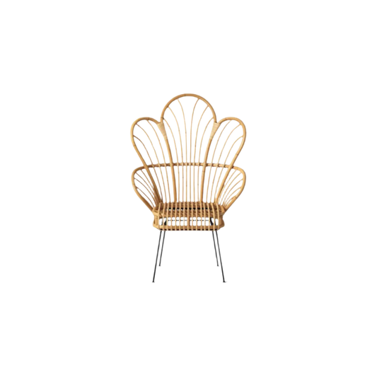 Rattan Fan Back Chair