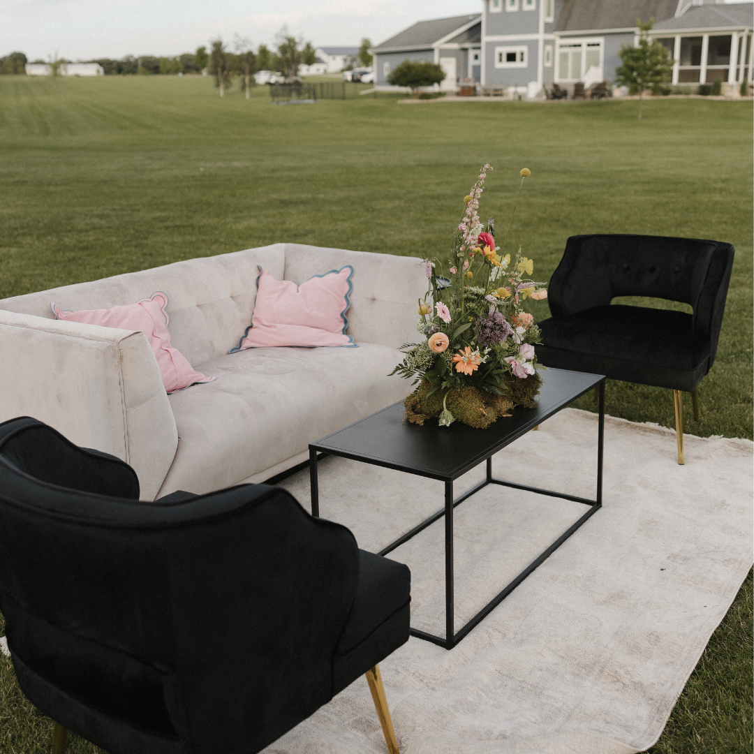 Contemporary Dove Gray Velvet Settee