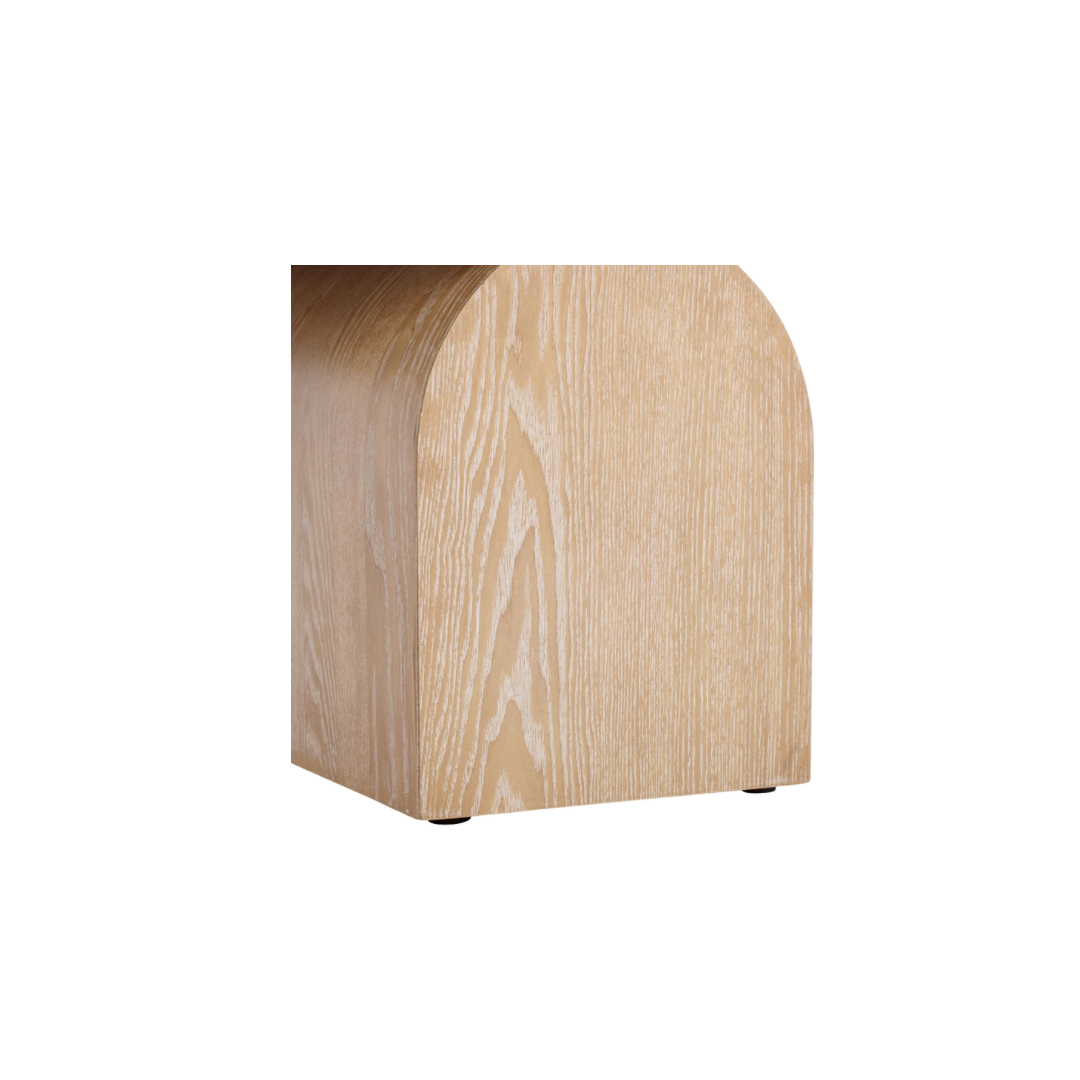 Sculptural Light Wood Coffee Table