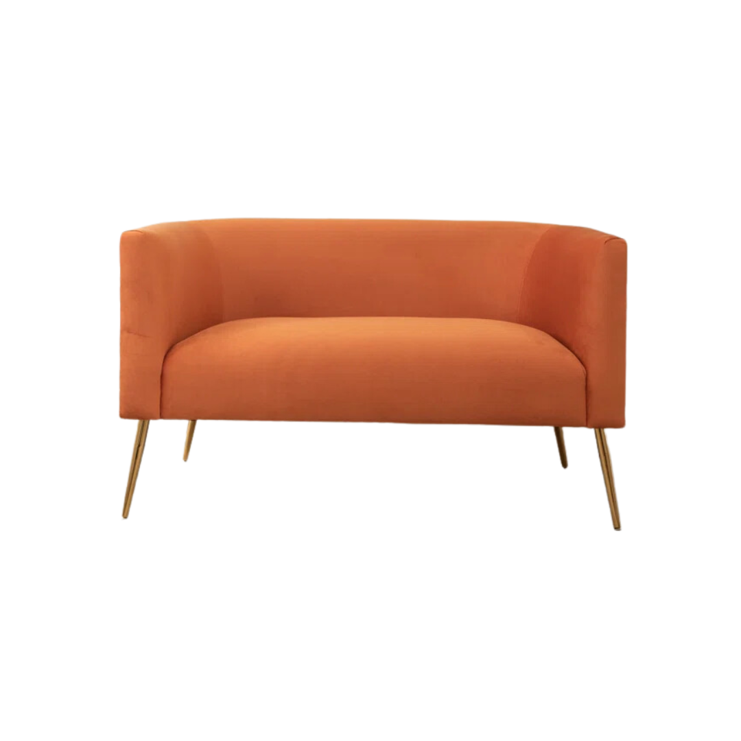 Woven Orange Settee