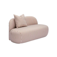 Load image into Gallery viewer, Striped Curved Settee
