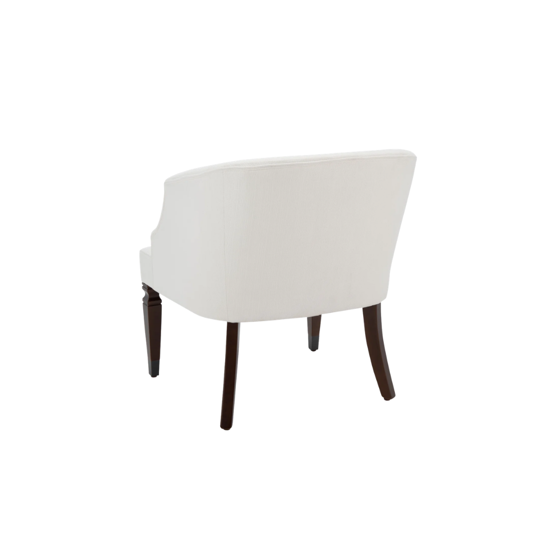 Classic Ivory Linen Tub Chair