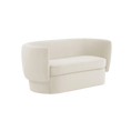 Load image into Gallery viewer, Modern White Velvet Settee
