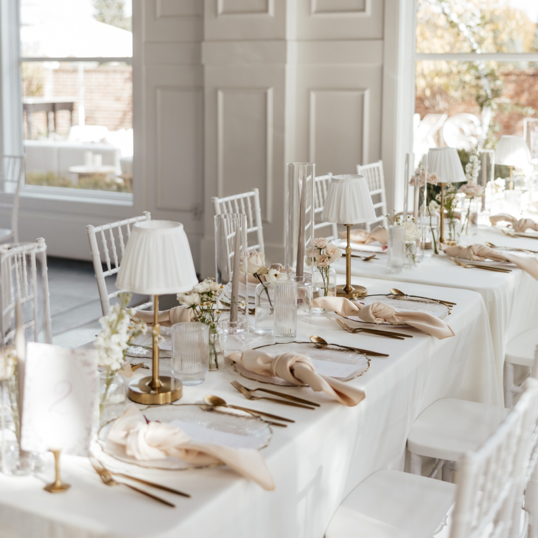 Pleated Shade LED Table Lamp