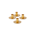 Load image into Gallery viewer, Short Gold Taper Candle Holder
