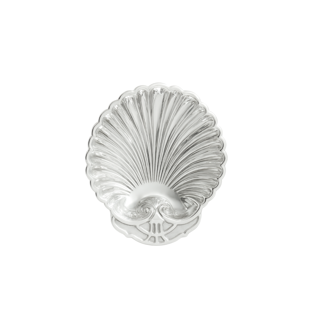 4.5" Petite Silver Shell Dish