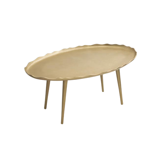 Gold Scalloped Coffee Table