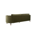 Load image into Gallery viewer, Dark Olive Green Velvet Sofa
