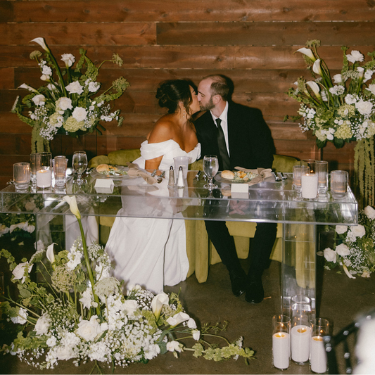 Modern Acrylic Sweetheart Table