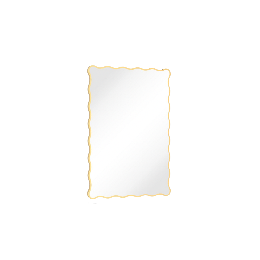 Wavy Gold Mirror